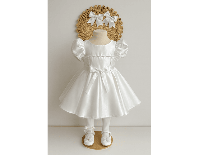 Vestido gala lujo Elizabeth blanco 