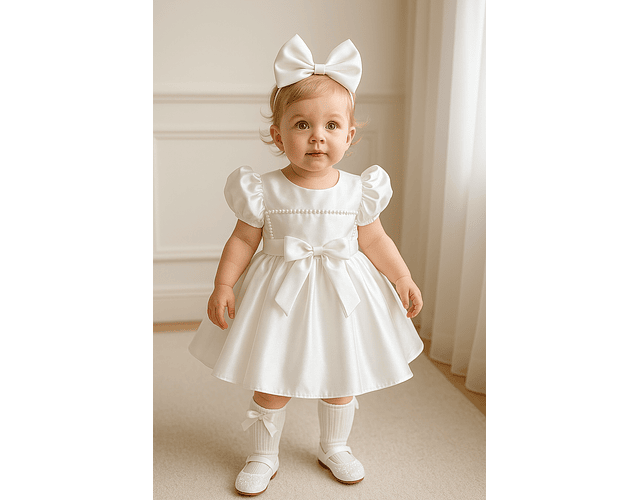 Vestido gala lujo Elizabeth blanco 