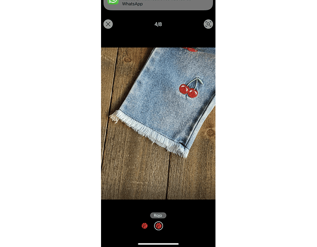 Conjunto Jean flare + polera cerezas