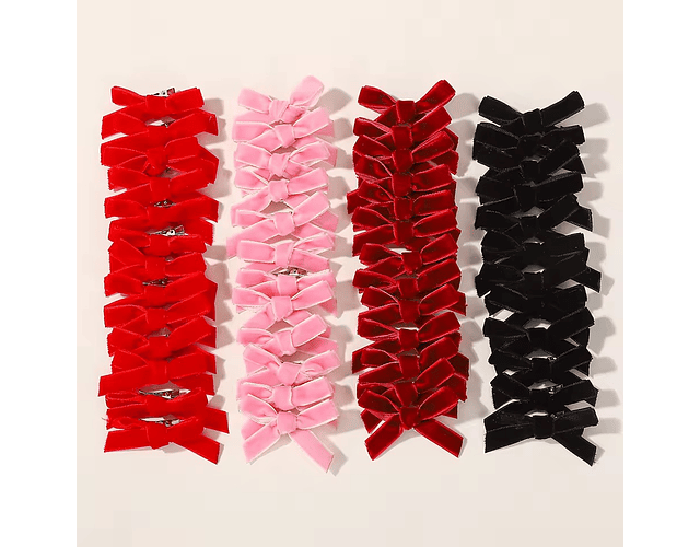 Pinches terciopelo pequeño