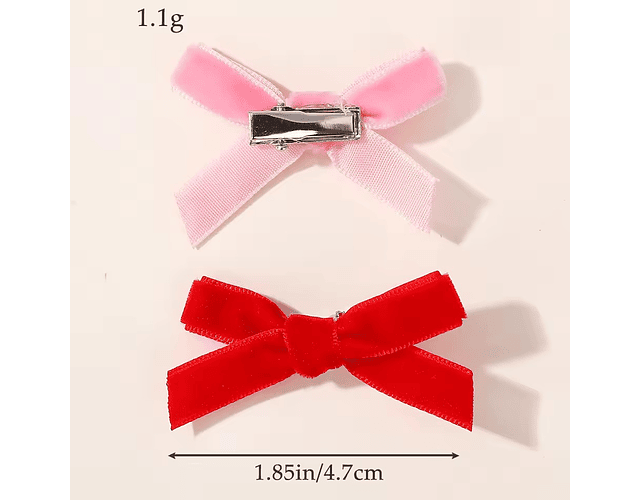 Pinches terciopelo pequeño