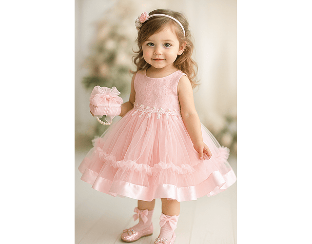 Vestido de Gala Florencia rosado 