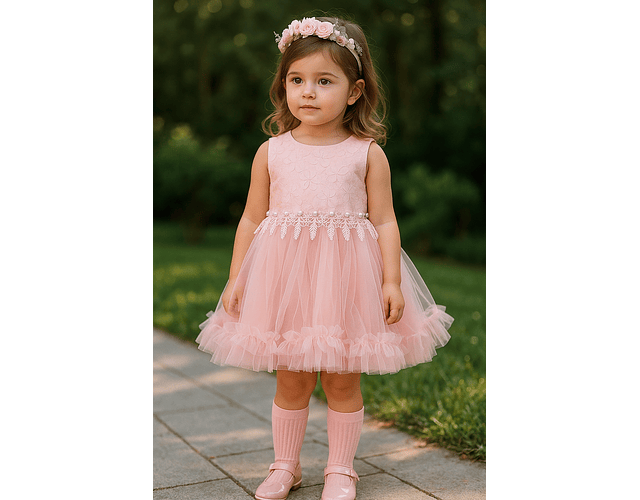 Vestido de Gala Florencia rosado 