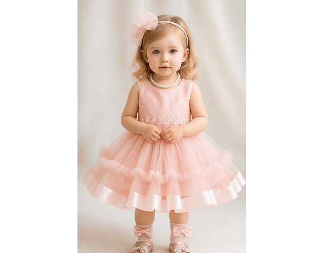 Vestido de Gala Florencia rosado 