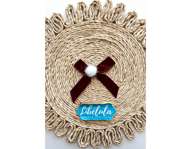 Pinches terciopelo unidad  navideño