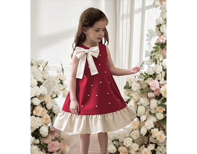 Vestido Anastasia coquette rojo  