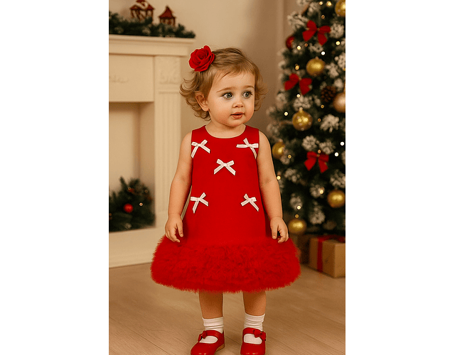 Vestido coquette rojo 