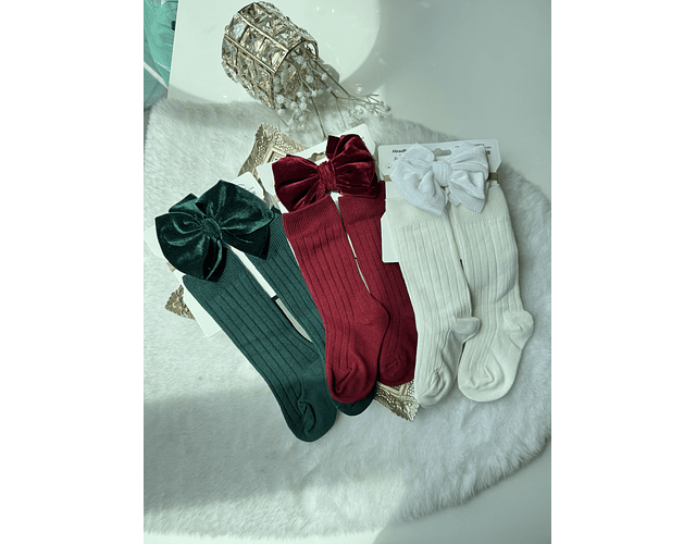 Calcetines + cintillo navideño  