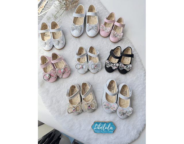 Zapatillas charol cristales 