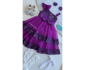 Vestido lujo Lucia violeta 