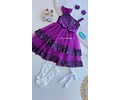 Vestido lujo Lucia violeta 