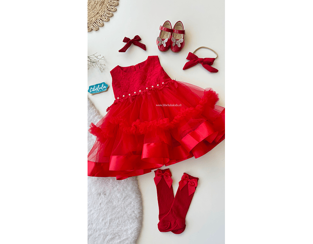 Vestido de Gala Florencia rojo 