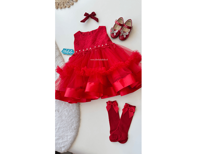 Vestido de Gala Florencia rojo 