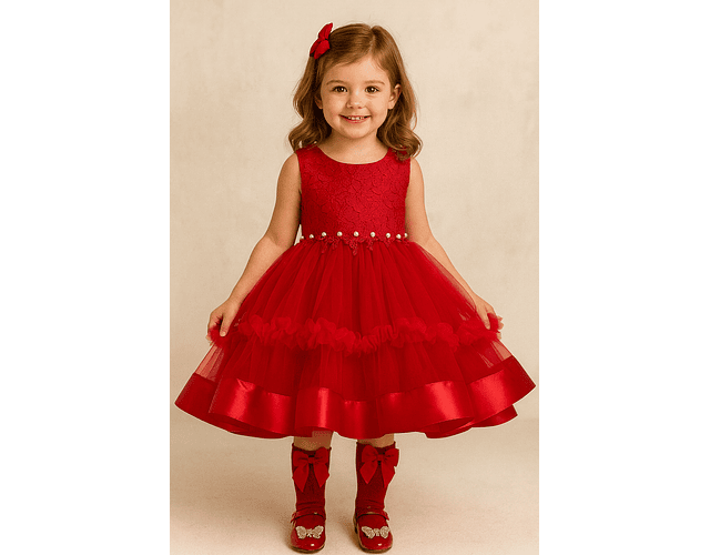 Vestido de Gala Florencia rojo 