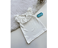 Poleras algodón encajes 