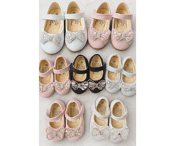 Zapatillas charol cristales 