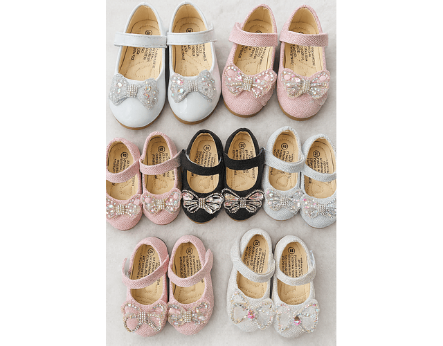 Zapatillas charol cristales 
