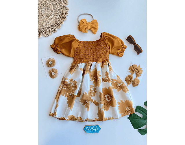 Vestido primaveral flores 