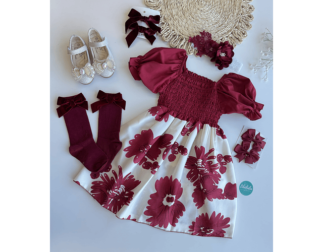 Vestido primaveral flores 