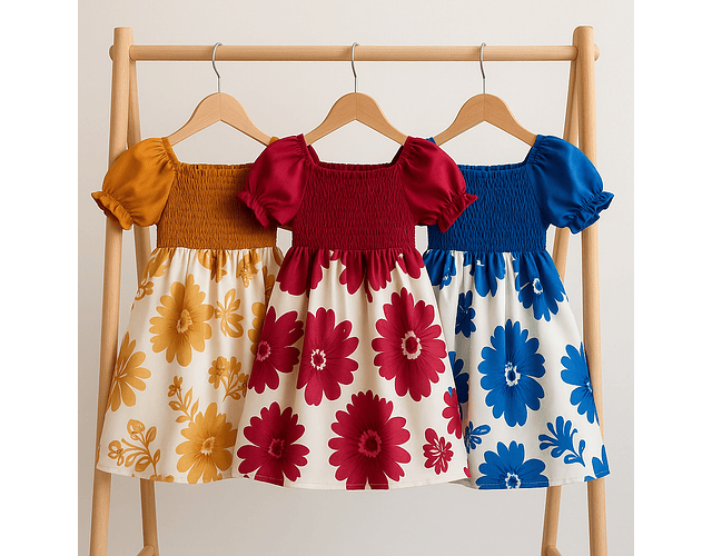 Vestido primaveral flores 