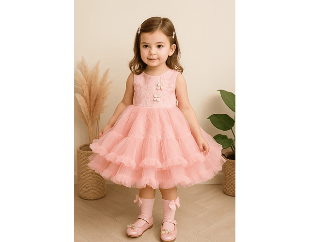 Vestido Gala Zoe rosado 