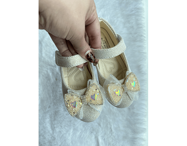 Zapatillas charol cristales 