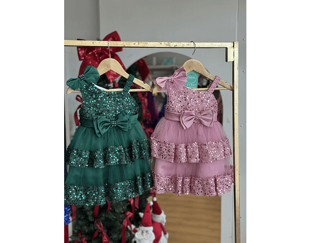 Vestido lujo Lucia palo de rosa 