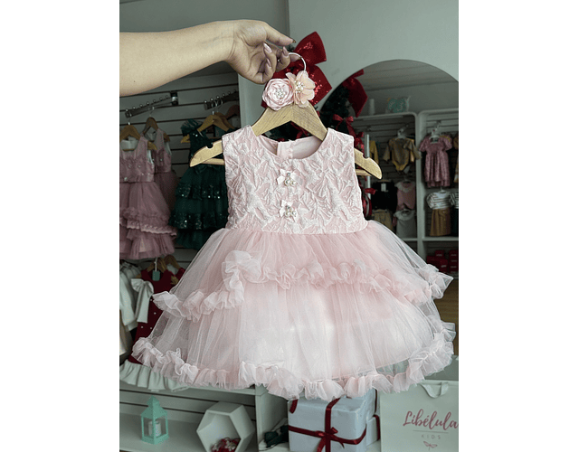 Vestido Gala Zoe rosado 