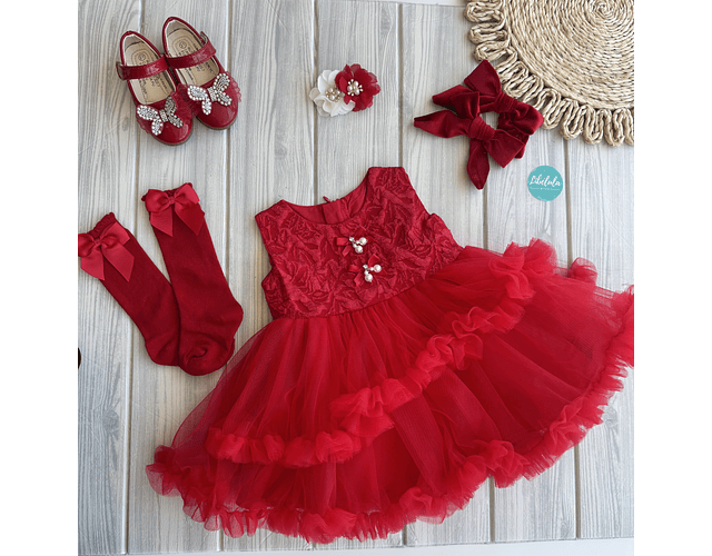 Vestido Gala Zoe rojo 