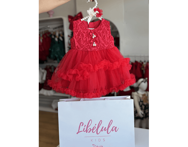 Vestido Gala Zoe rojo 