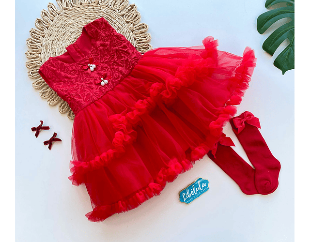 Vestido Gala Zoe rojo 