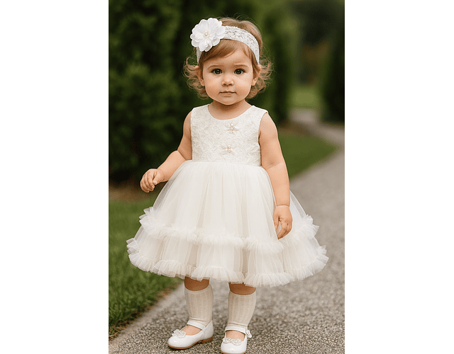 Vestido Gala Zoe blanco 