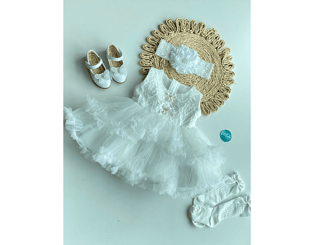 Vestido Gala Zoe blanco 