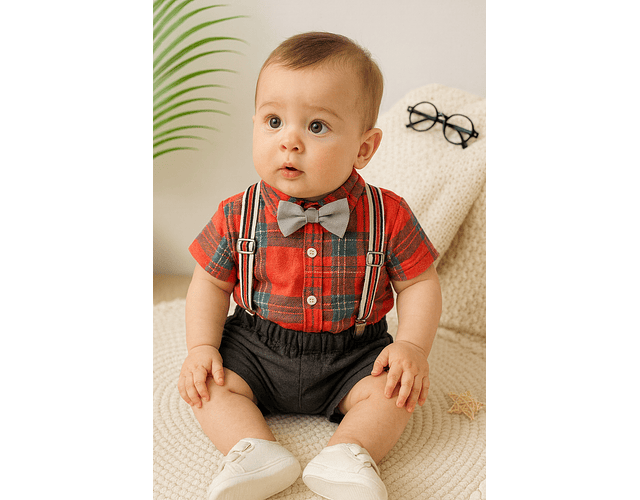 Conjunto niño cuadrille 