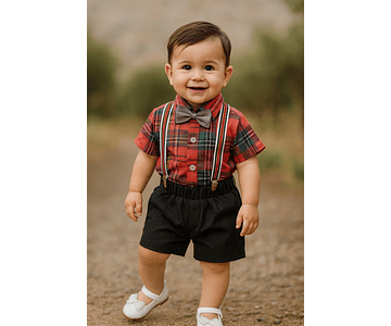 Conjunto niño cuadrille 