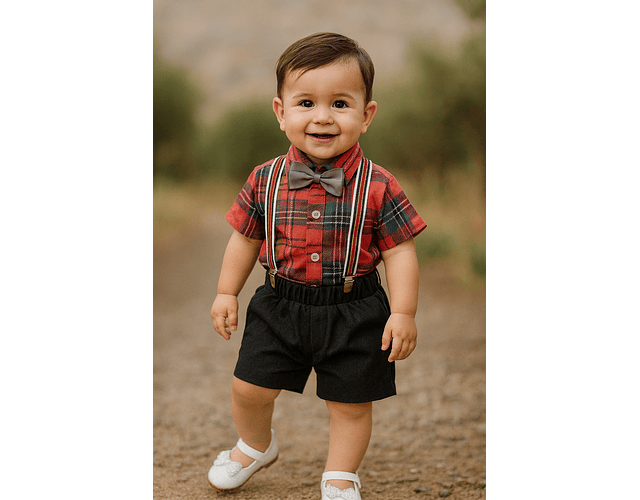 Conjunto niño cuadrille 