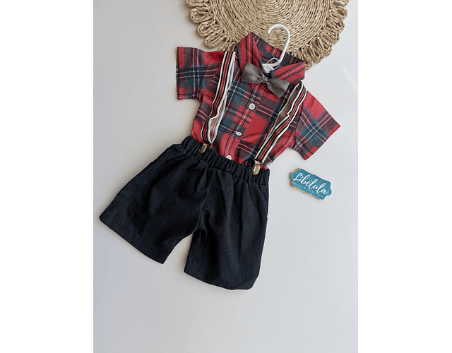 Conjunto niño cuadrille 