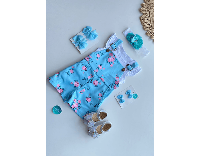 Jardinera + poleras flores 