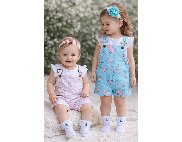 Jardinera + poleras flores 