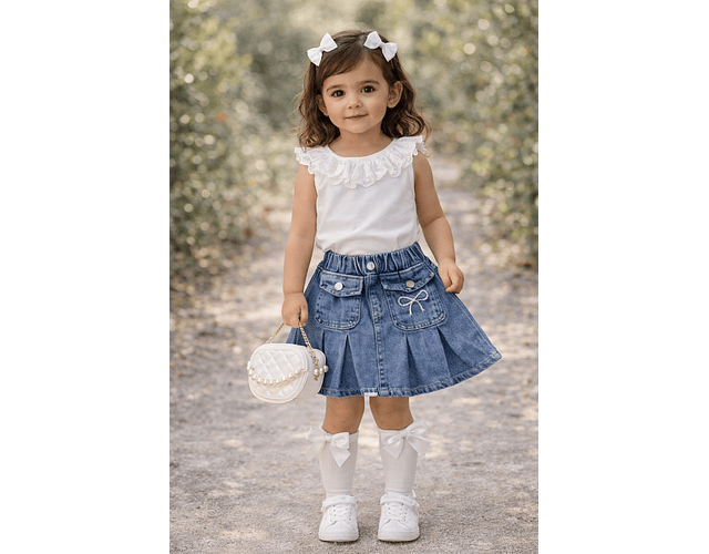 Poleras algodón corazón 