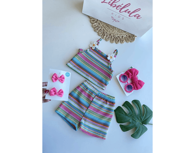 Set tejido verano Margarita 