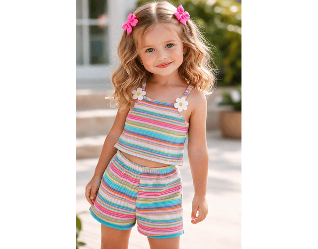 Set tejido verano Margarita 