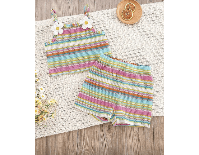 Set tejido verano Margarita 