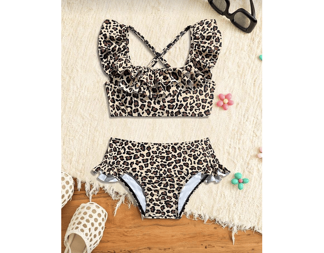 Traje de baño animal print 