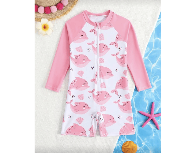 Traje de baño ballenita enterito