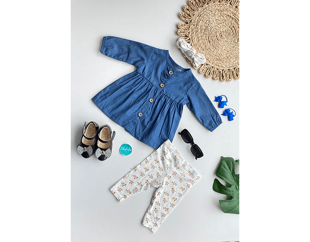 Set algodón 3 piezas Demin 