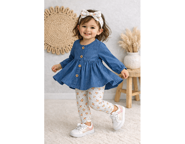 Set algodón 3 piezas Demin 