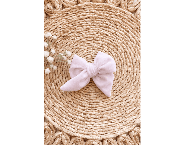 Pinches terciopelo blanco 