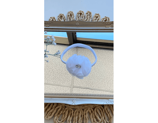 Diadema flores bebé 