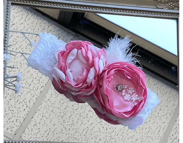 Diademas de gala plumas colores 